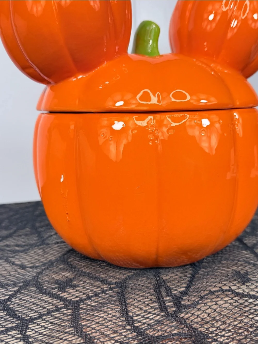 NEW Disney Mickey Mouse Pumpkin Halloween Cookie Jar